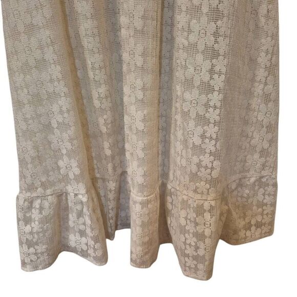 Polagram Women's Ivory Poly/Cotton Lined Lace Dress - Picture 6 of 12